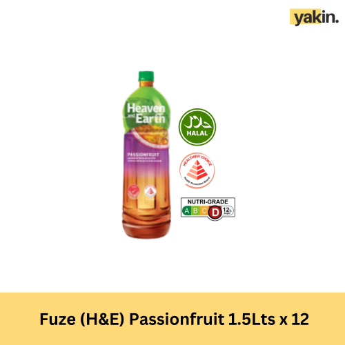 Yakin Fuze Passionfruit Tea 12 x 1.5L