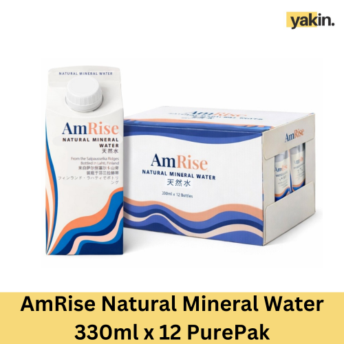 AmRise Natural Mineral Water from Finland 330ml x 12 PurePak