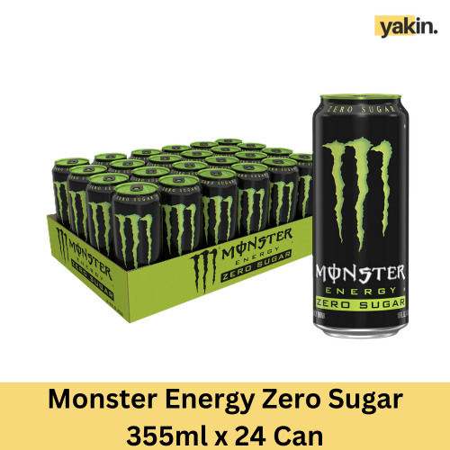 Yakin Monster Energy Zero Sugar 355ml Can Carton