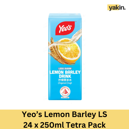 Yeo’s Lemon Barley LS 250ml Tetra Pack