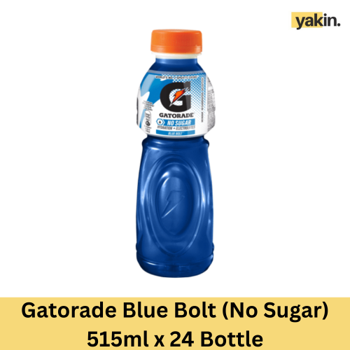 Yakin Gatorade Blue Bolt (No Sugar) 515ml Bottle