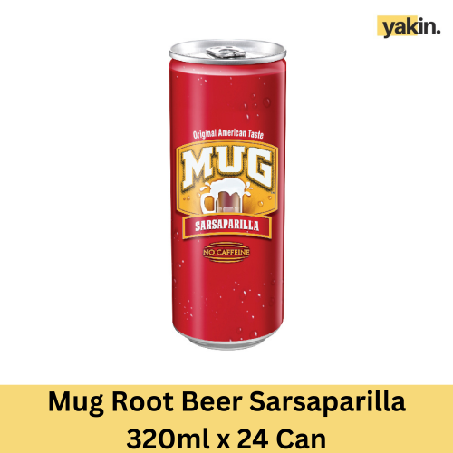 Yakin Mug Root Beer Sarsaparilla 320ml Can
